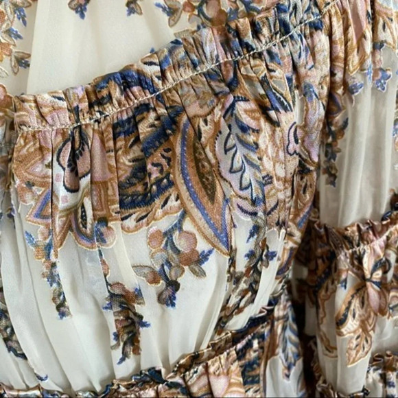 Zimmermann • Ladybeetle Silk Blend Ruffle Tiered Blouse Rare - Picture 7 of 9